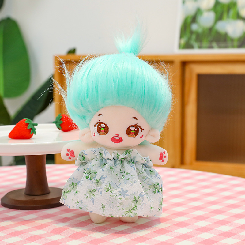 Internet Celebrity Fried Wool Cotton Baby Doll Girlish Doll Dress up Doll Plush Toy Children Dress up Doll