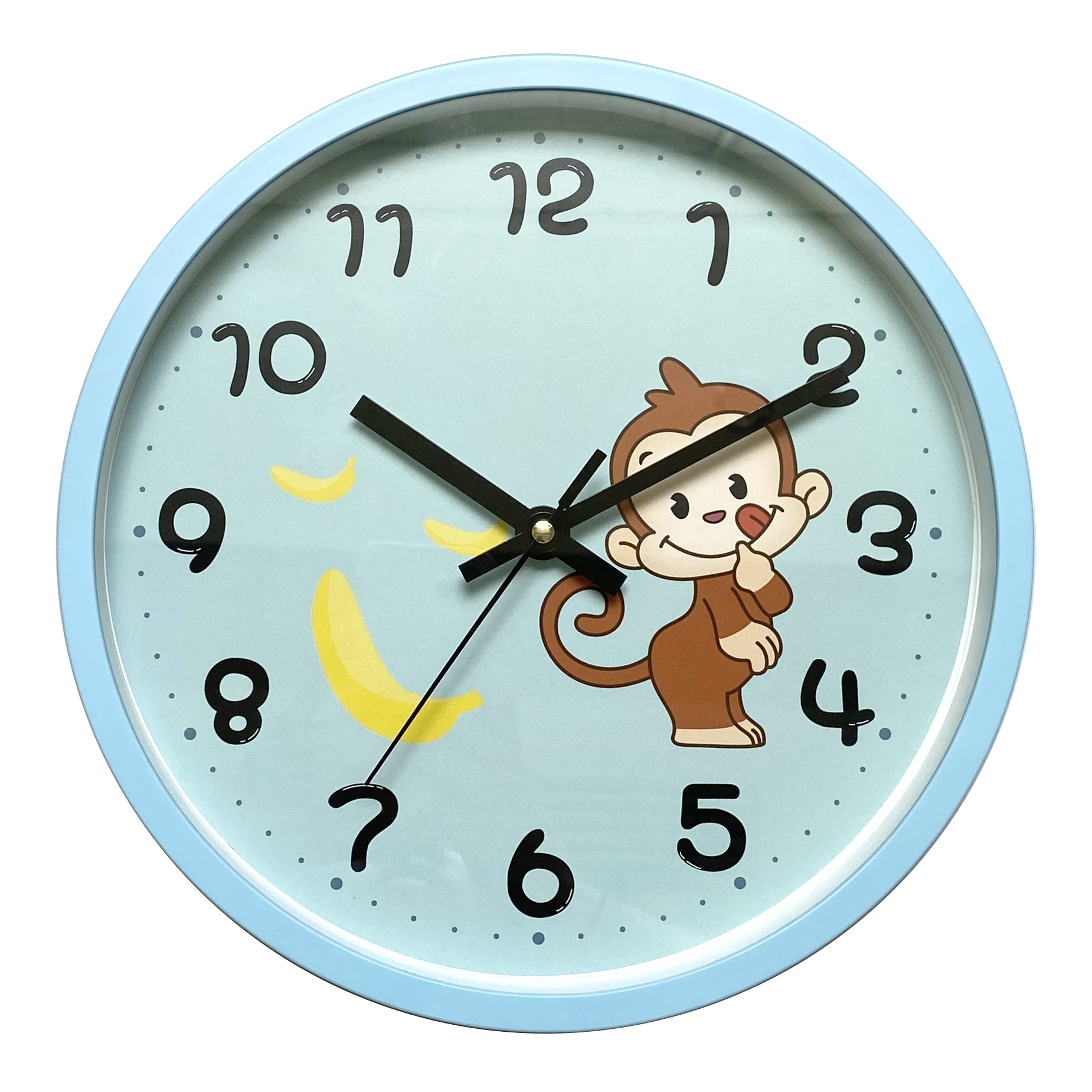 Factory Direct Amazon Hot Sale 10-Inch Mute Cartoon Cute Children's Room Wall Clock Simple Quartz Clock Wholesale
