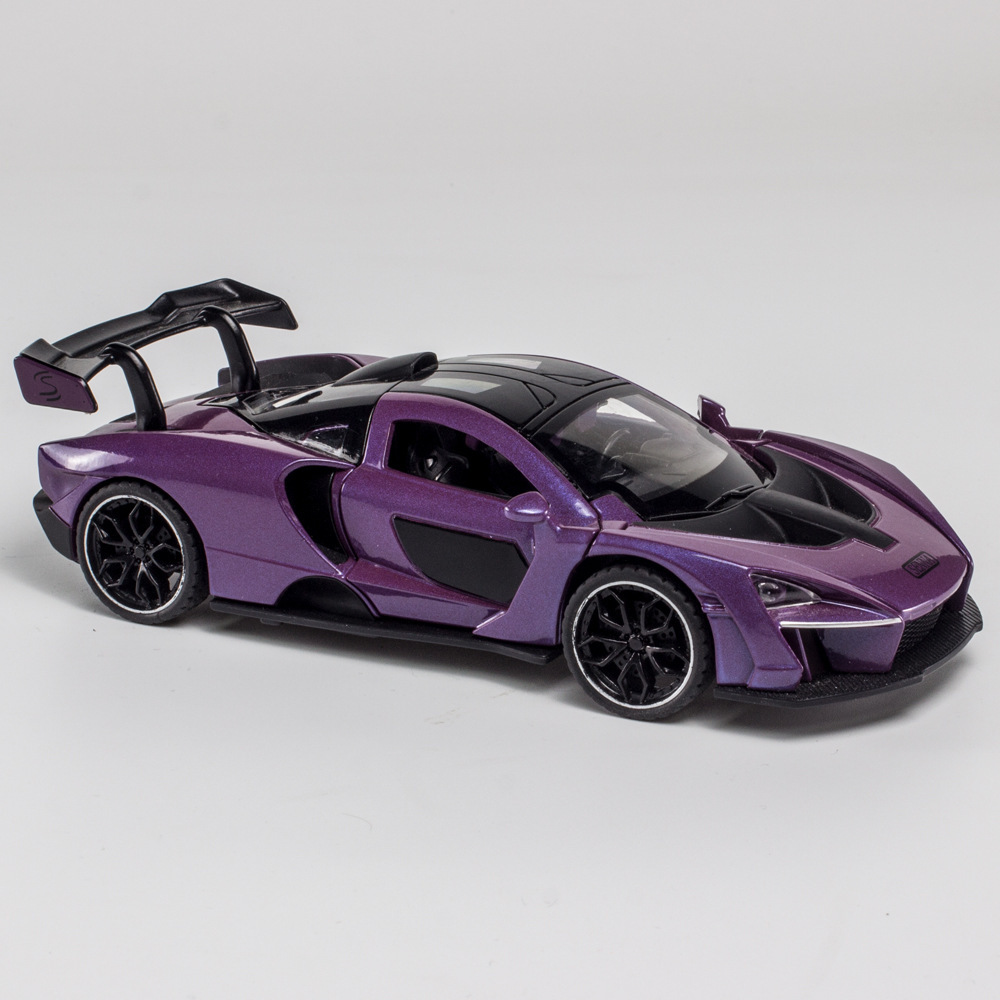 迈凯伦塞纳1 32仿真合金回力跑车sena汽车模型玩具摆件速卖通批发