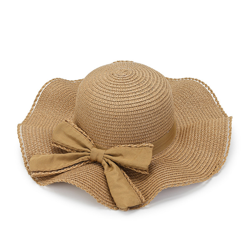 Straw Hat Women's Big Brim Summer Hat Bucket Hat Fashion Seaside Beach Big Brim Sun Hat Sun Protection Hat Sun Hat