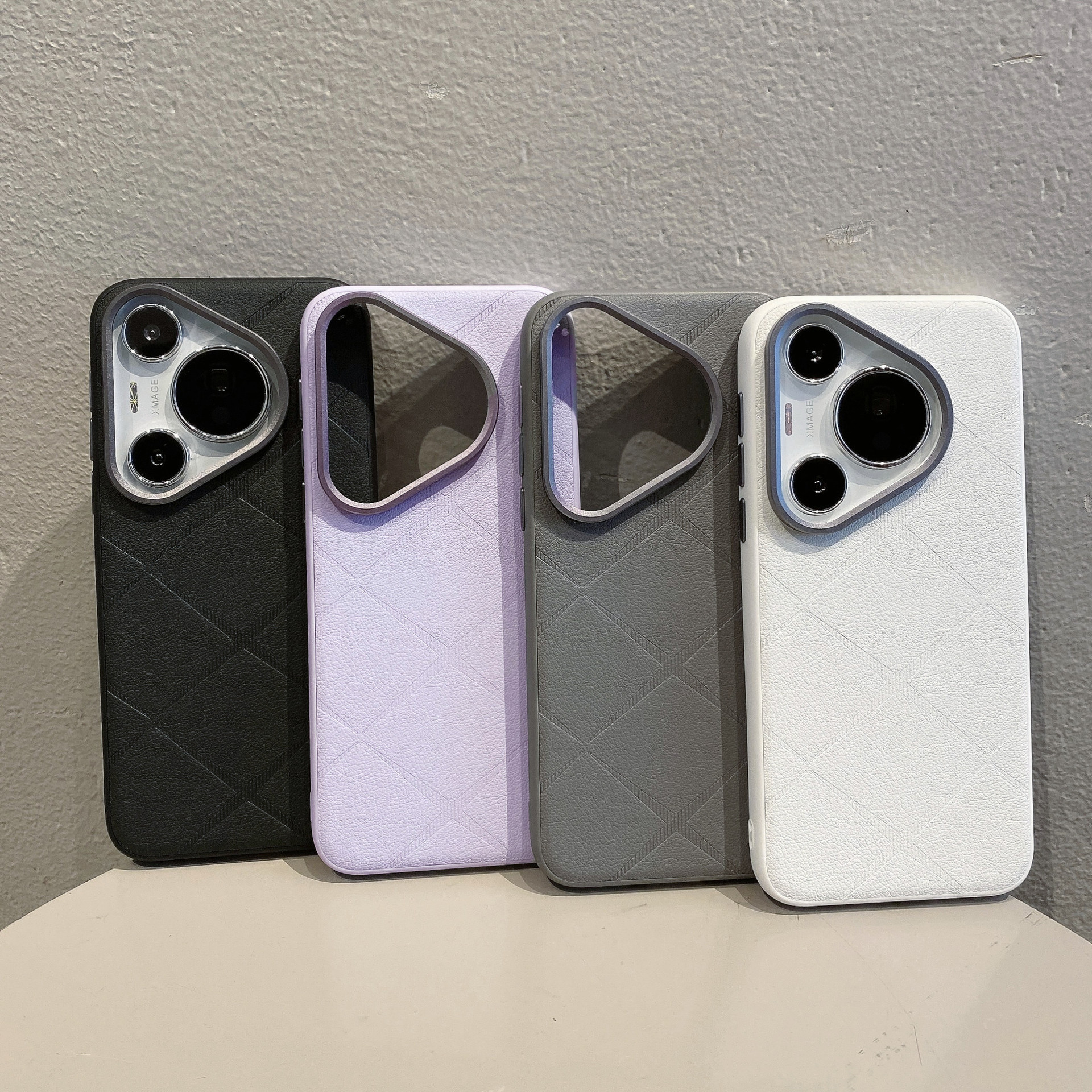 适用华为pura70手机壳星芒素皮pura70pro 防摔保护套ultra新款