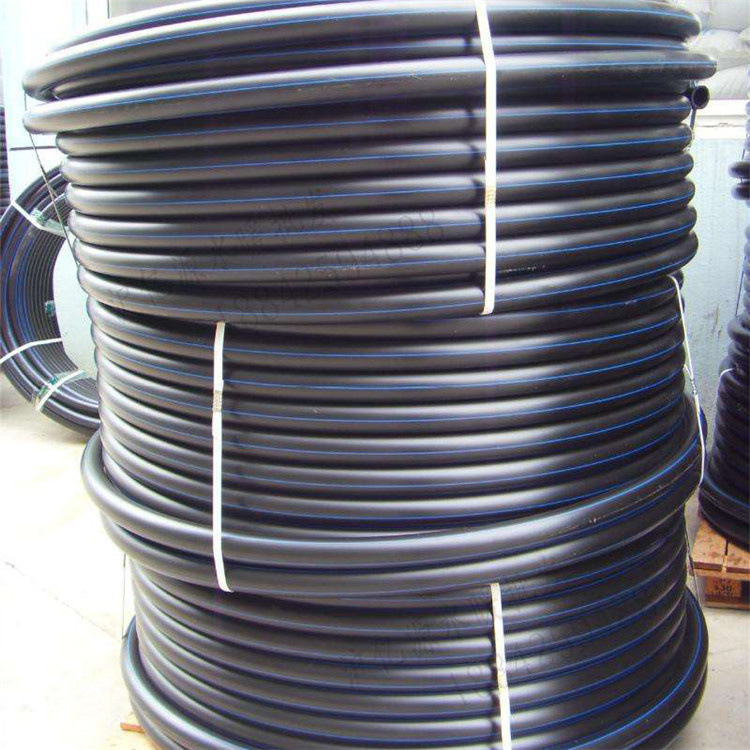 厂家现货PE穿线管材黑色盘管地埋高压管PE电力管大PE给水管非开挖