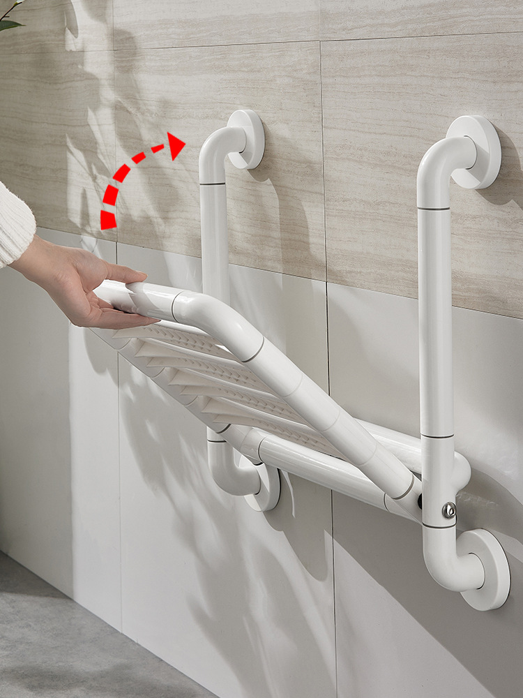 浴室折叠凳淋浴房卫生间靠墙老人孕妇防滑洗澡座椅墙壁挂式坐椅子