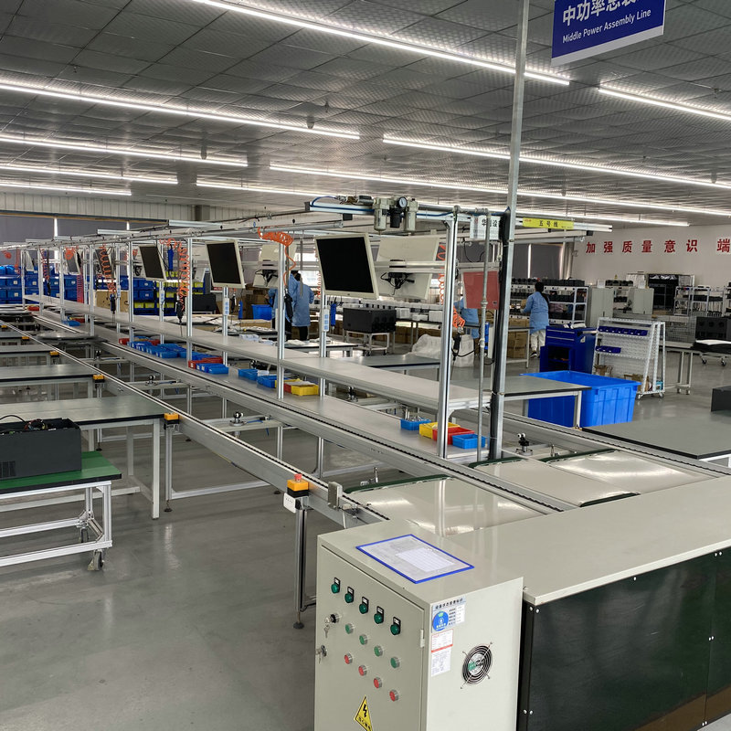 华创定做倍速链变频器组装生产线电子变频器装配流水线设备厂家