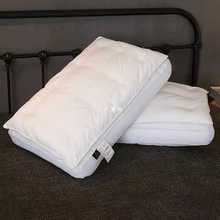 5RY日式双层枕头枕芯加厚加高护颈枕促销单人羽丝绒面包枕一对装