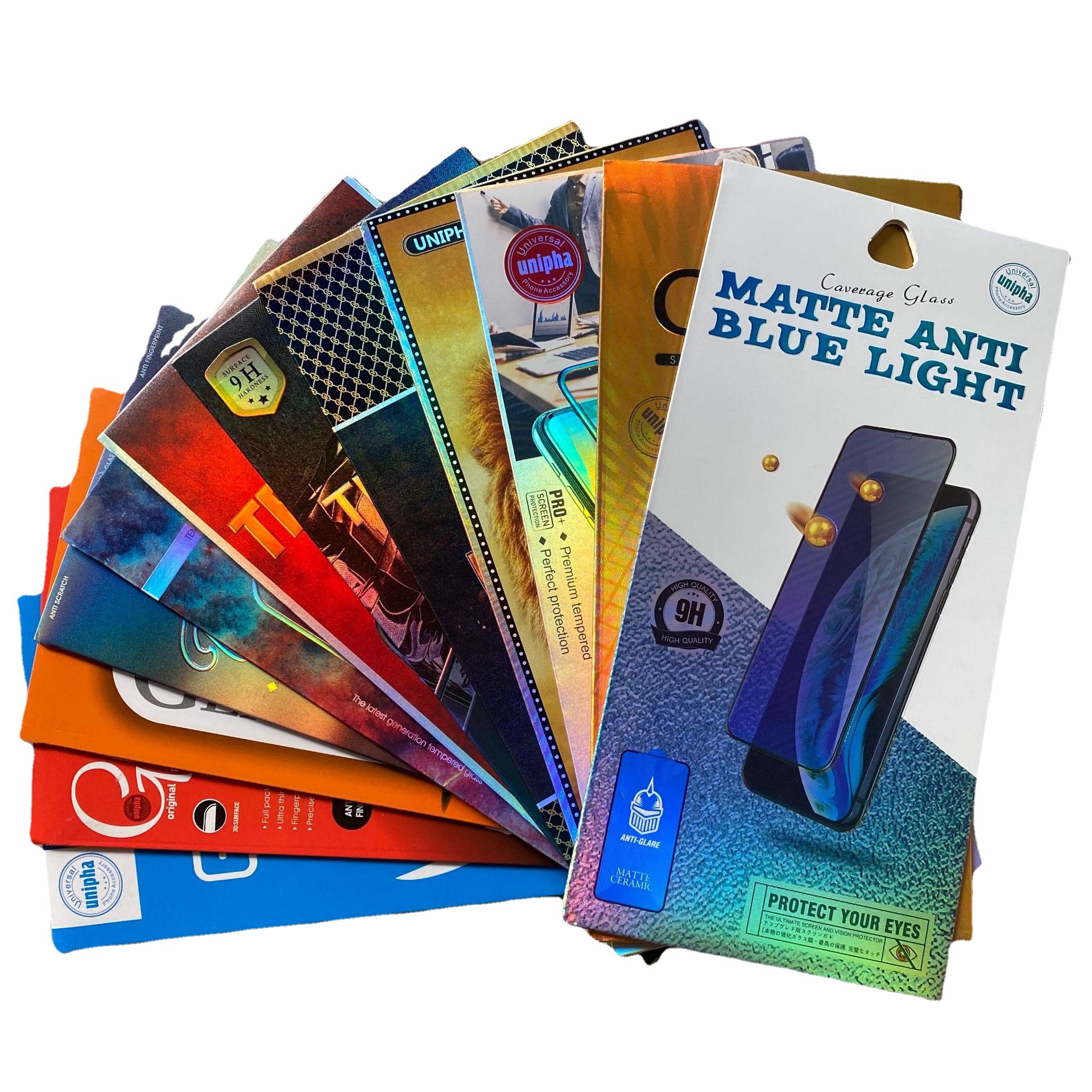 钢化膜包装盒中性通用手机钢化保护膜包装玻璃膜包装纸盒批发hao1