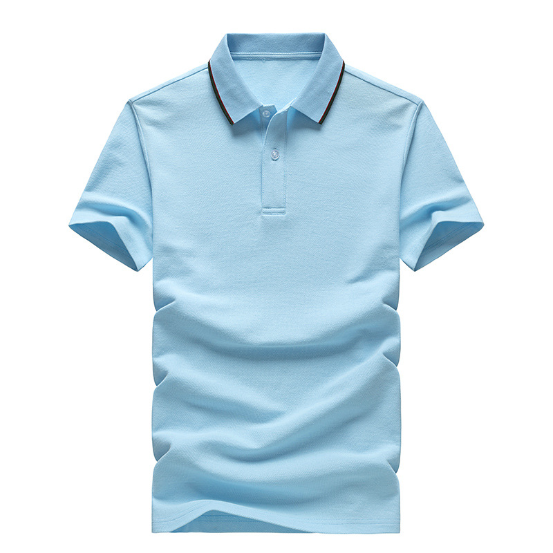 polo衫男装夏春秋季新款翻领短袖t恤衣服潮流修身t恤男白色-阿里巴巴