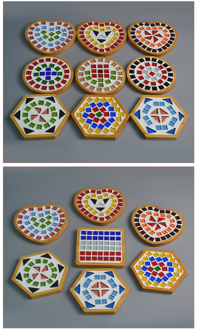 马赛克杯垫diy手工制作材料包创意儿童暖场活动幼儿园益智玩具