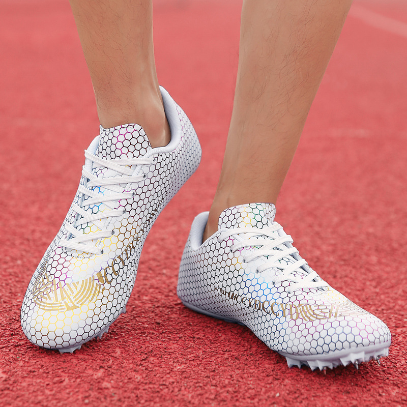 跨境外贸田径中长跑男钉子鞋女跑步跳远鞋中考体育学生比赛跑钉鞋