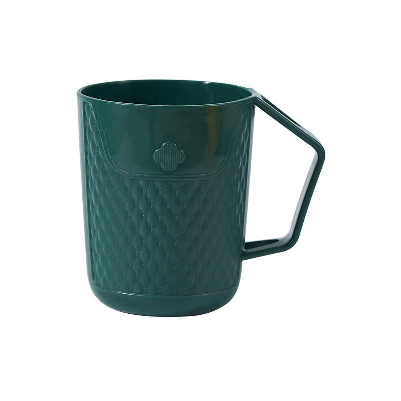Good-looking Light Luxury Ins Style Tooth Cup Portable Wash Cup Simple Diamond Plaid Clover Tooth Mug Gargle Cup