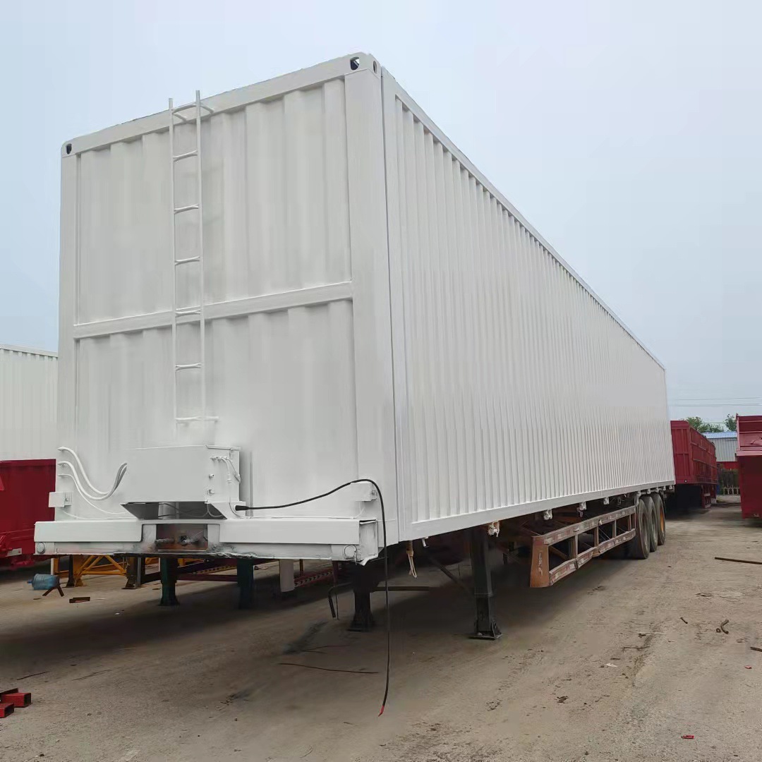 集装箱半挂车两轴厢式半挂车展翼半挂车价格鸥翼厢式半挂车-阿里巴巴