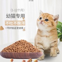 幼猫猫粮猫专用猫粮1-12个月鱼肉味猫主粮离乳期小猫咪猫食幼崽厂