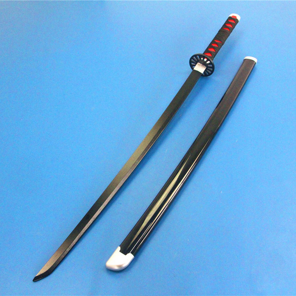 酷牛动漫 鬼灭之刃刀 竹刀身碳侍郎刀 鬼黑 鬼灭刀日轮刀 未开刃