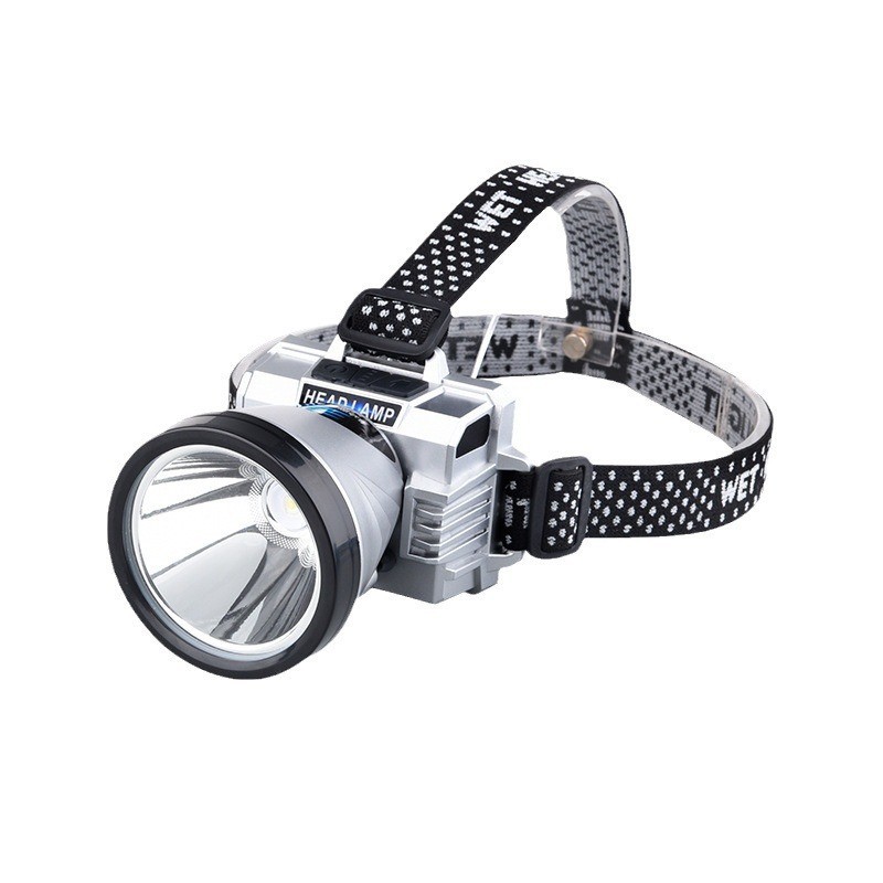 跨境新款led强光远射矿灯感应夜跑usb头灯家用应急充电宝头戴灯