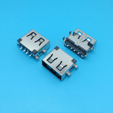 usb连接器 af10.6 4脚沉板式 无边 a母插座 usb-a型接口-阿里巴巴