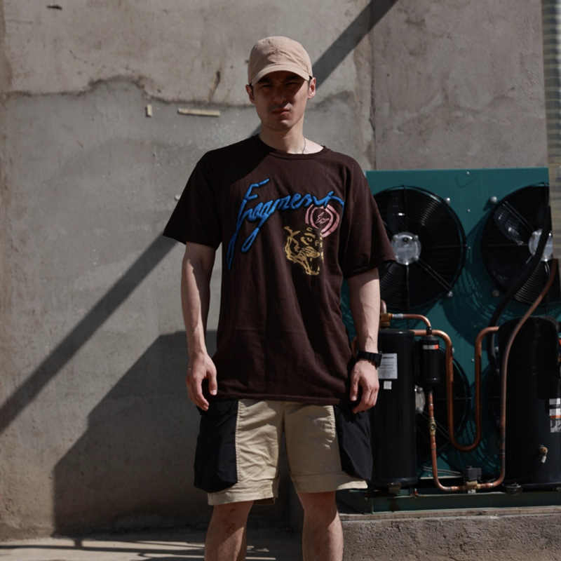 travis scott cactus jack联名款lcon图案短袖欧美高街潮牌t恤