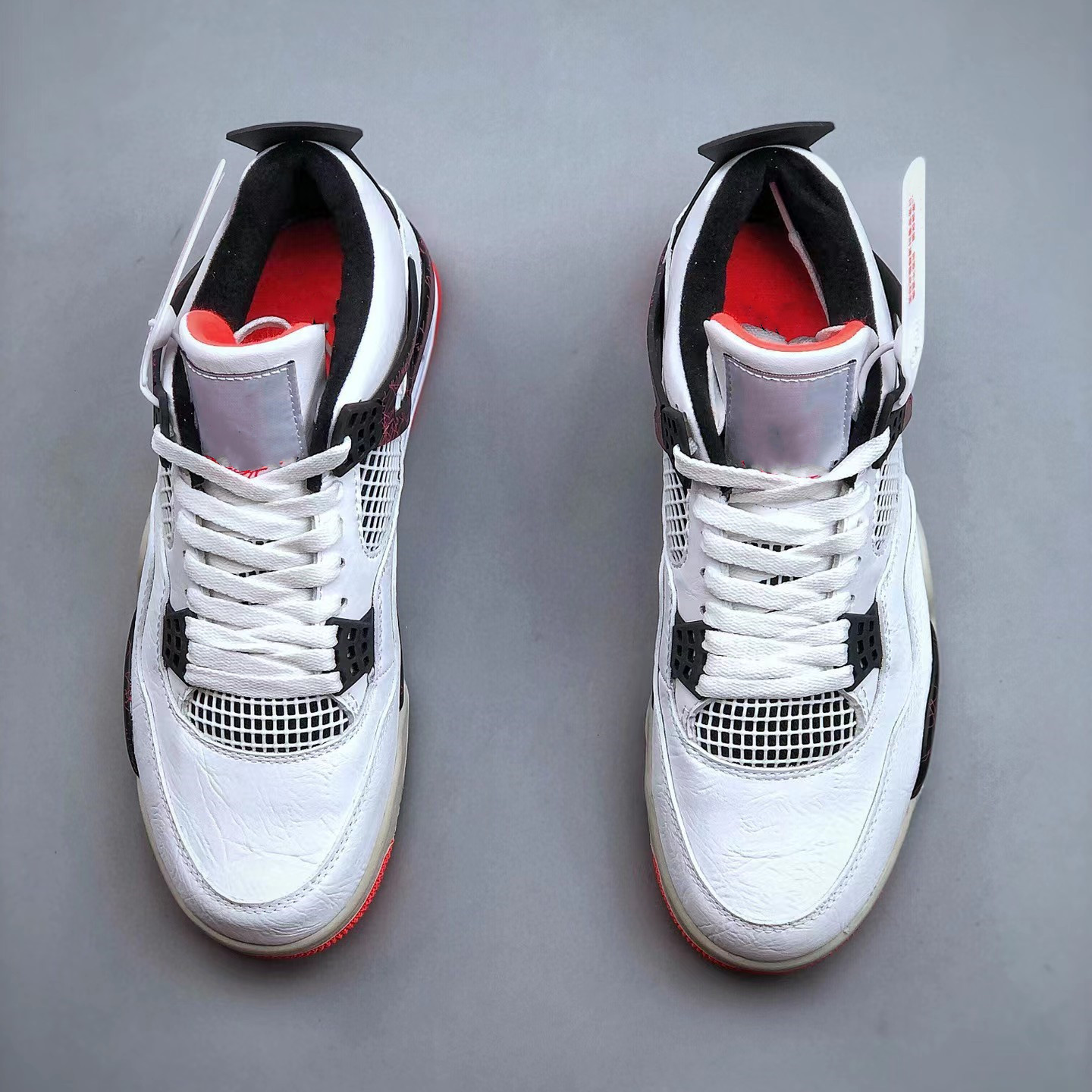 aj4热熔岩 莆田鞋高版本黑黄电母白奥利奥黑棕摩卡中帮复古篮球鞋