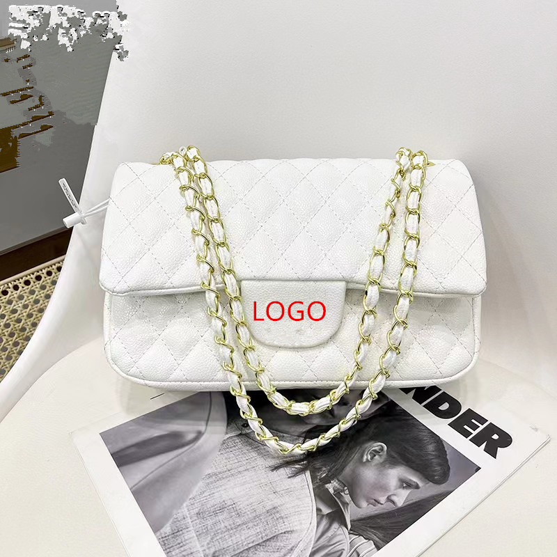 Foreign Trade High-Grade CF Rhombus Caviar Classic Classic Style Bag Shoulder Chain Cross-Body Bag One-Piece Wholesale