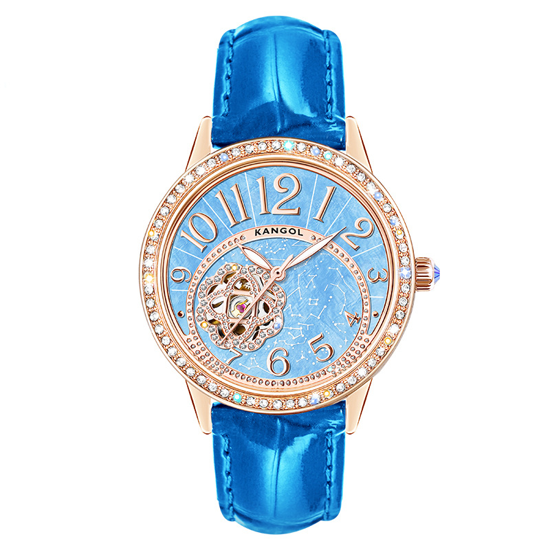 英国品牌坎戈尔袋鼠kangol全自动机械表女款手表学生防水-k132