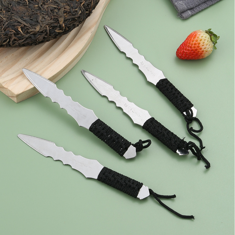 不锈钢茶刀茶针普洱茶刀古马茶刀撬茶针茶具配件刀茶叶礼品可logo