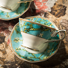 欧式杏花陶瓷咖啡杯套装骨瓷英式下午茶茶具套装红茶杯碟家用美式