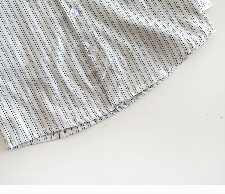 Korean baby clothes Spring and summer boys' set, thin and versatile shirt for both boys and girls, for going out pic 26