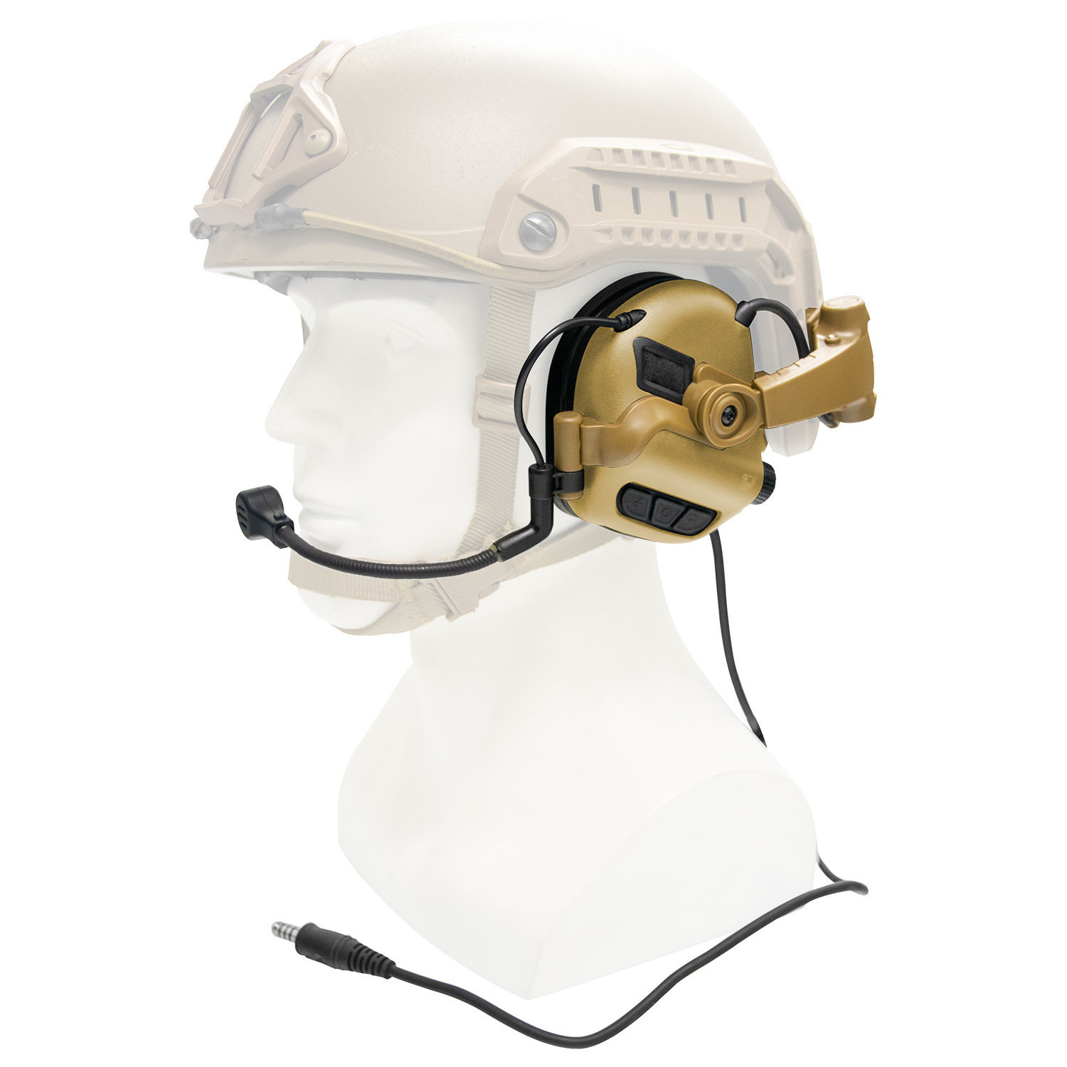 earmor m32x mark3专业头盔版电子拾音降噪通讯耳机射击战斗用