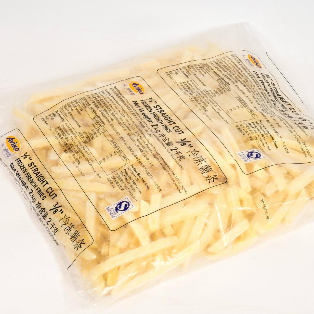 冷冻油炸薯条速冻半成品薯条批发粗薯条蓝威斯顿美式薯条4斤一包