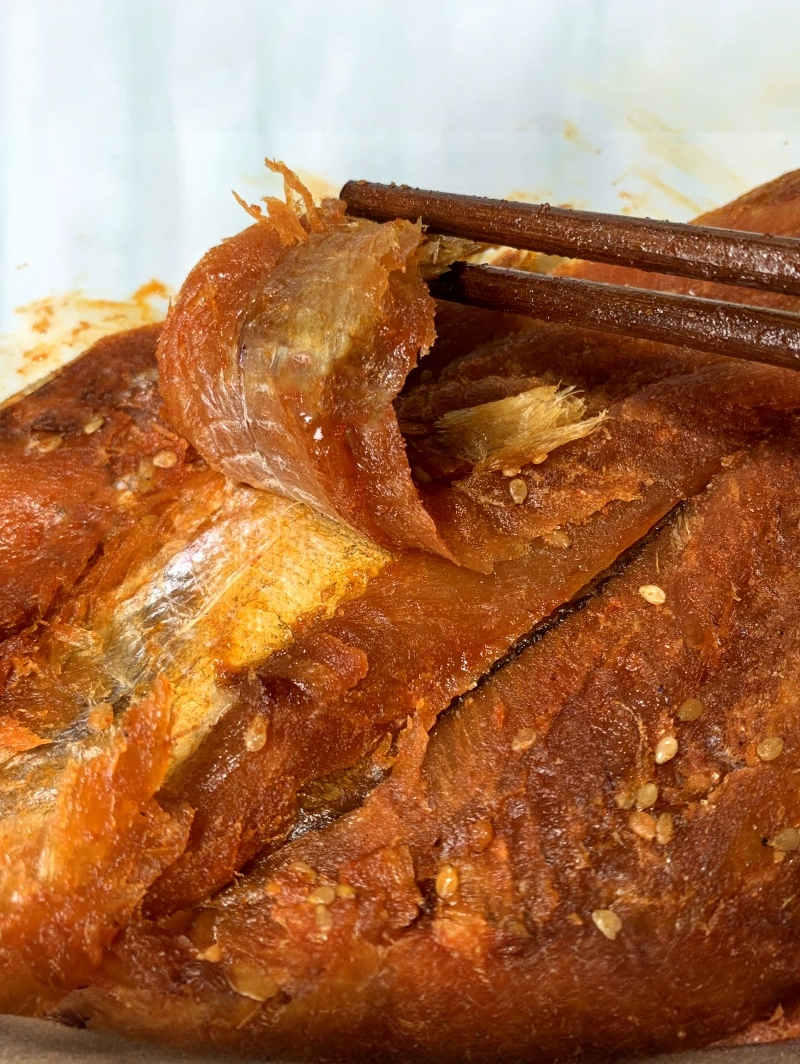 韩食府辣明太鱼小零食延边特产辣鱼朝鲜族美食鱼干鱼条鱼丝甜辣