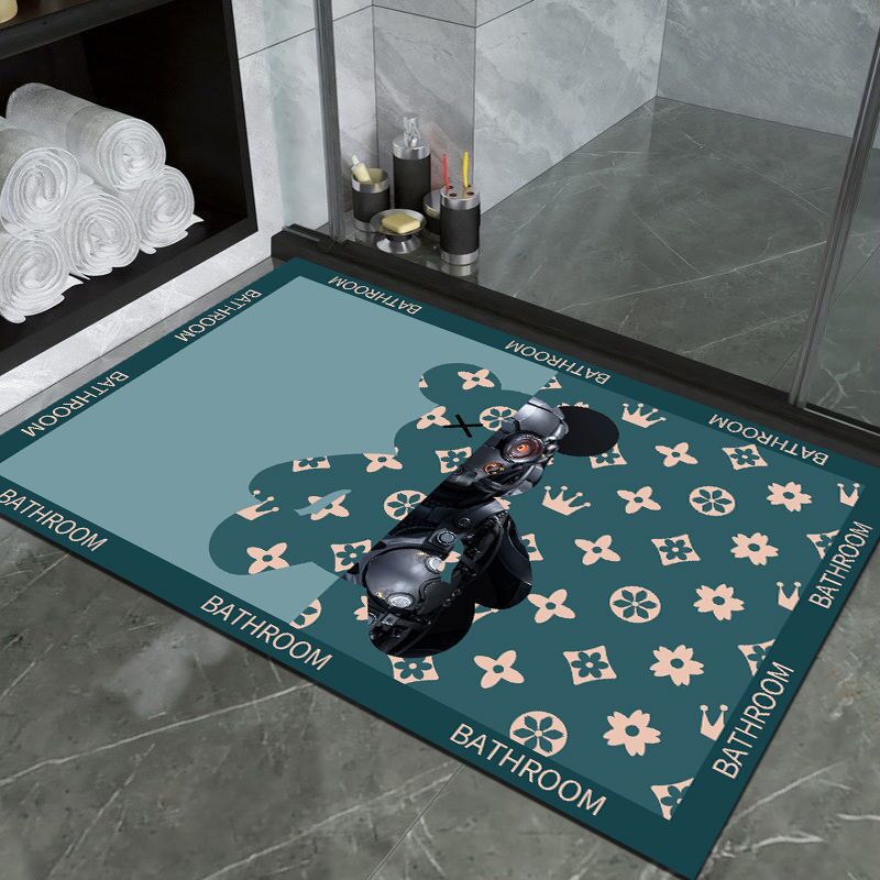 Cartoon Bathroom Diatom Ooze Mat Bathroom Absorbent Non-Slip Bathroom Quick-Drying Toilet Door Mat Household