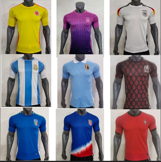 2425 european cup soccer uniform germany argentina netherlands italy brazil portugal mexico jersey