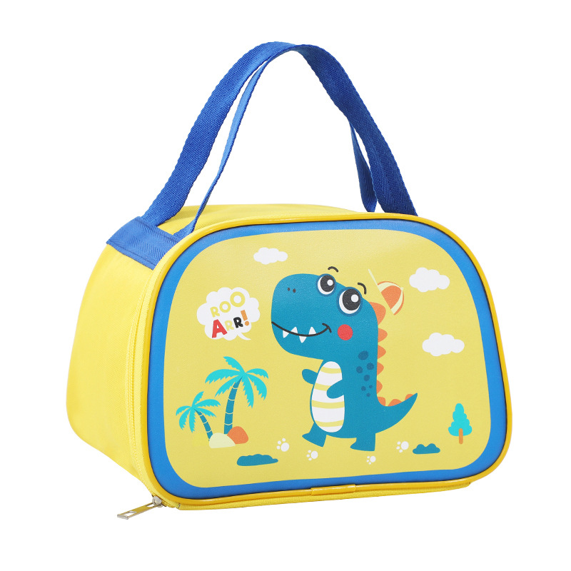 New Bento Insulated Bag Children's Cartoon Strap Lunch Bag Large Capacity Portable Insulated Lunch Box Bag Student Insulated Bag