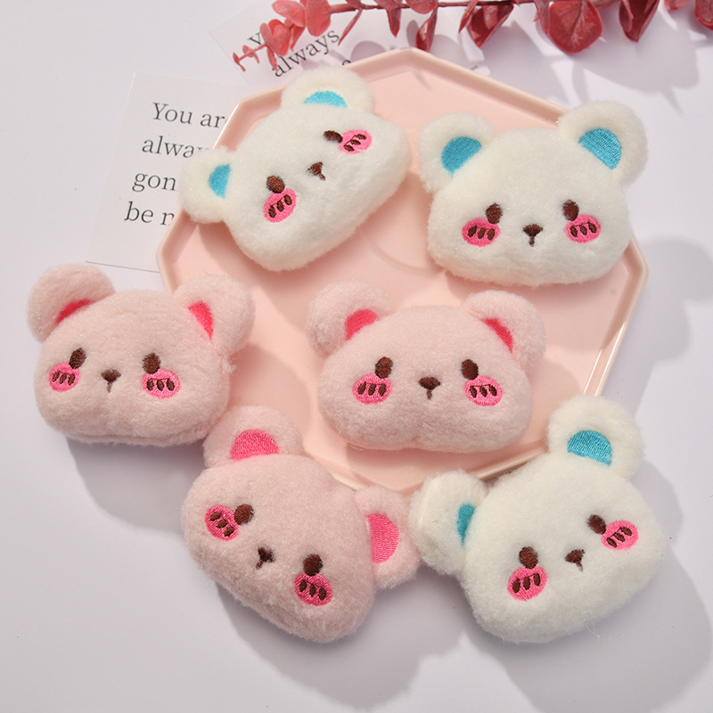 small fresh plush bear doll creative cotton-filled bear women‘s three-dimensional brooch ornament accessory bag pendant wholesale