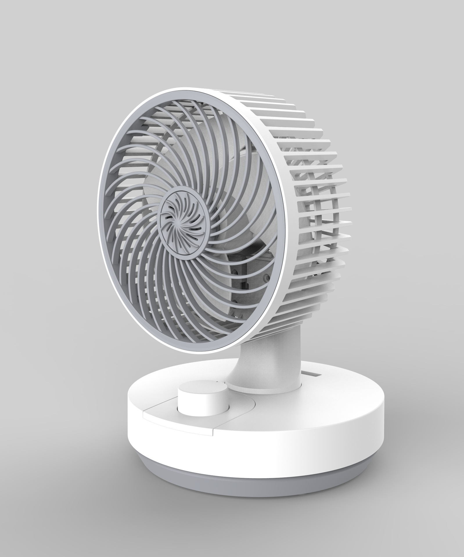 空气循环扇家用落地电风扇办公静音立式涡轮电扇摇头对流风 代发