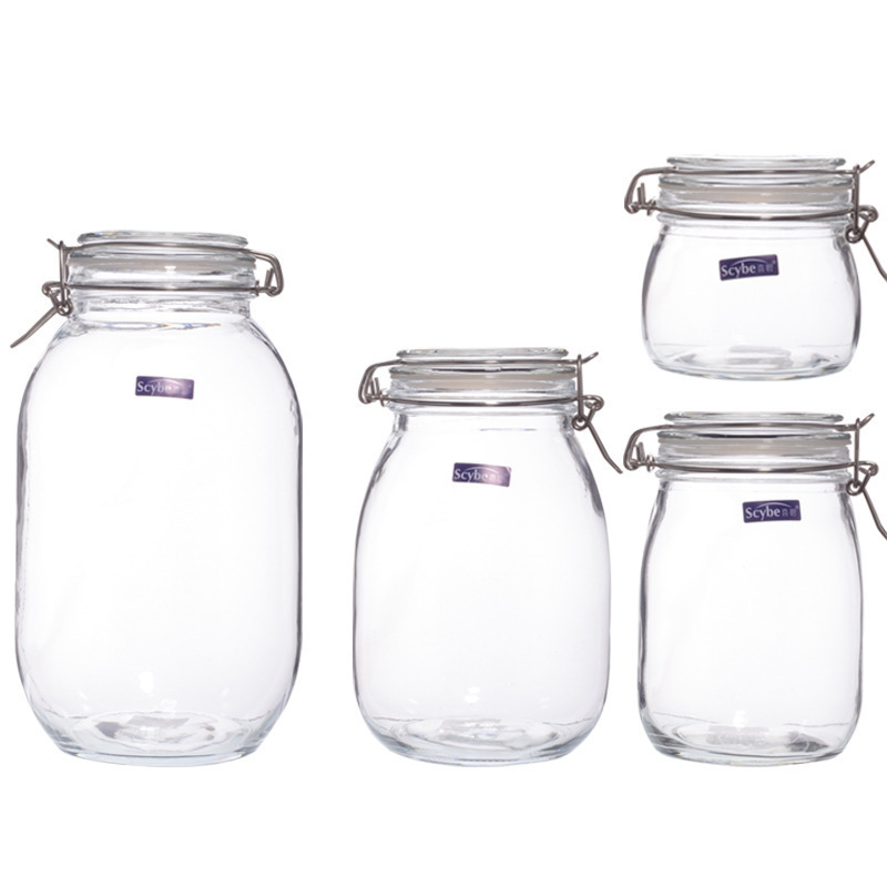 喜碧玻璃密封罐储物罐泡酒玻璃瓶子泡菜坛子玻璃罐子无铅玻璃批发