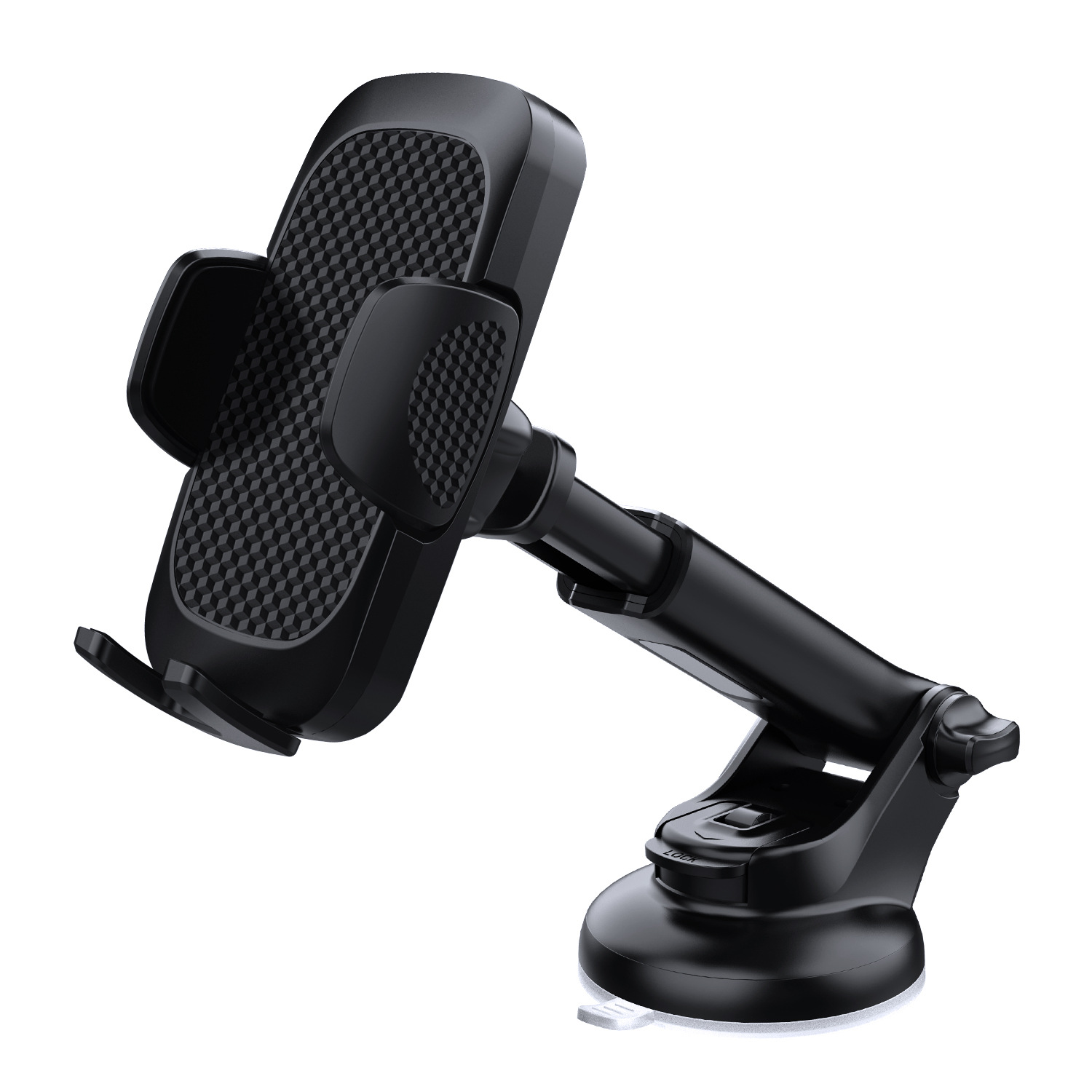 新款车载吸盘式手机支架汽车中控仪表台伸缩杆通用导航手机支撑架