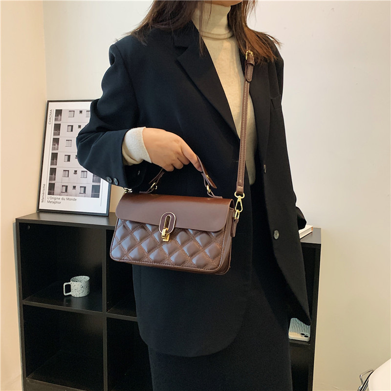 South Style Bag Chocolate Package 2022 New Advanced Texture Genuine Leather Women's Bag Handbag Commuter Shoulder Messenger Bag