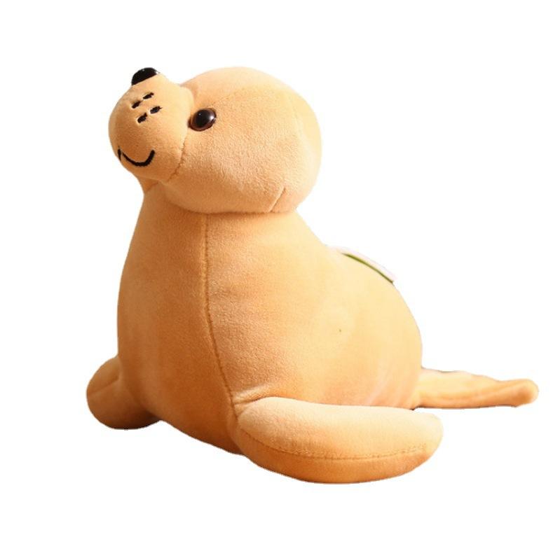 定制可爱海狮公仔海洋动物毛绒玩具批发儿童玩偶抱枕来图来样定做