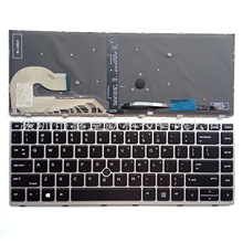 US适用HP 840 G5 840 G6 745 G5 745 G6 键盘银框背光