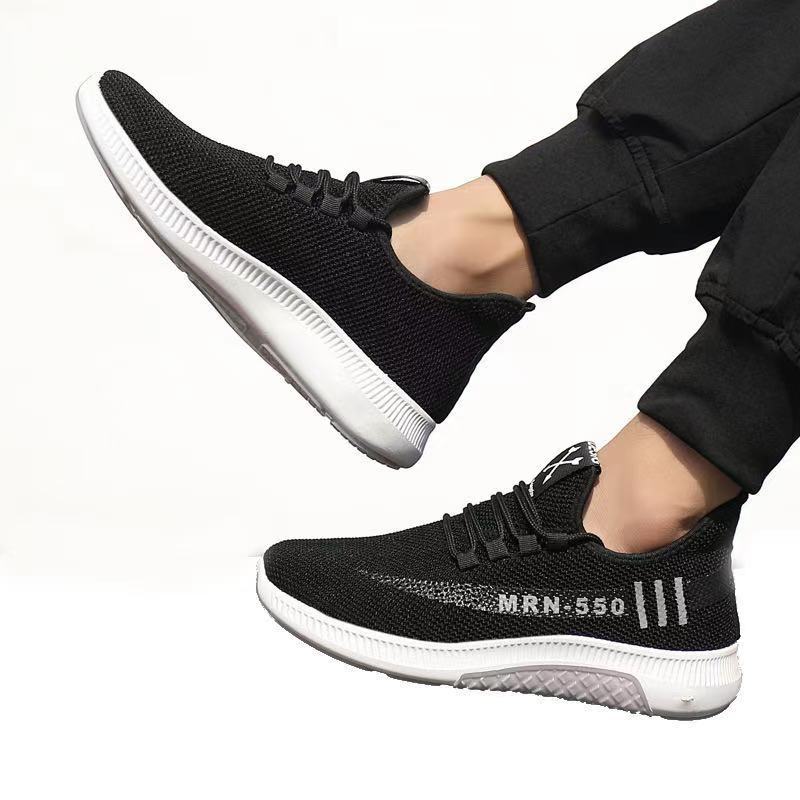 Old Beijing Cloth Shoes Men's Casual Running Shoes Spring and Autumn Flat Heel Breathable Fashion Sneaker Platform Low-Top Shoes