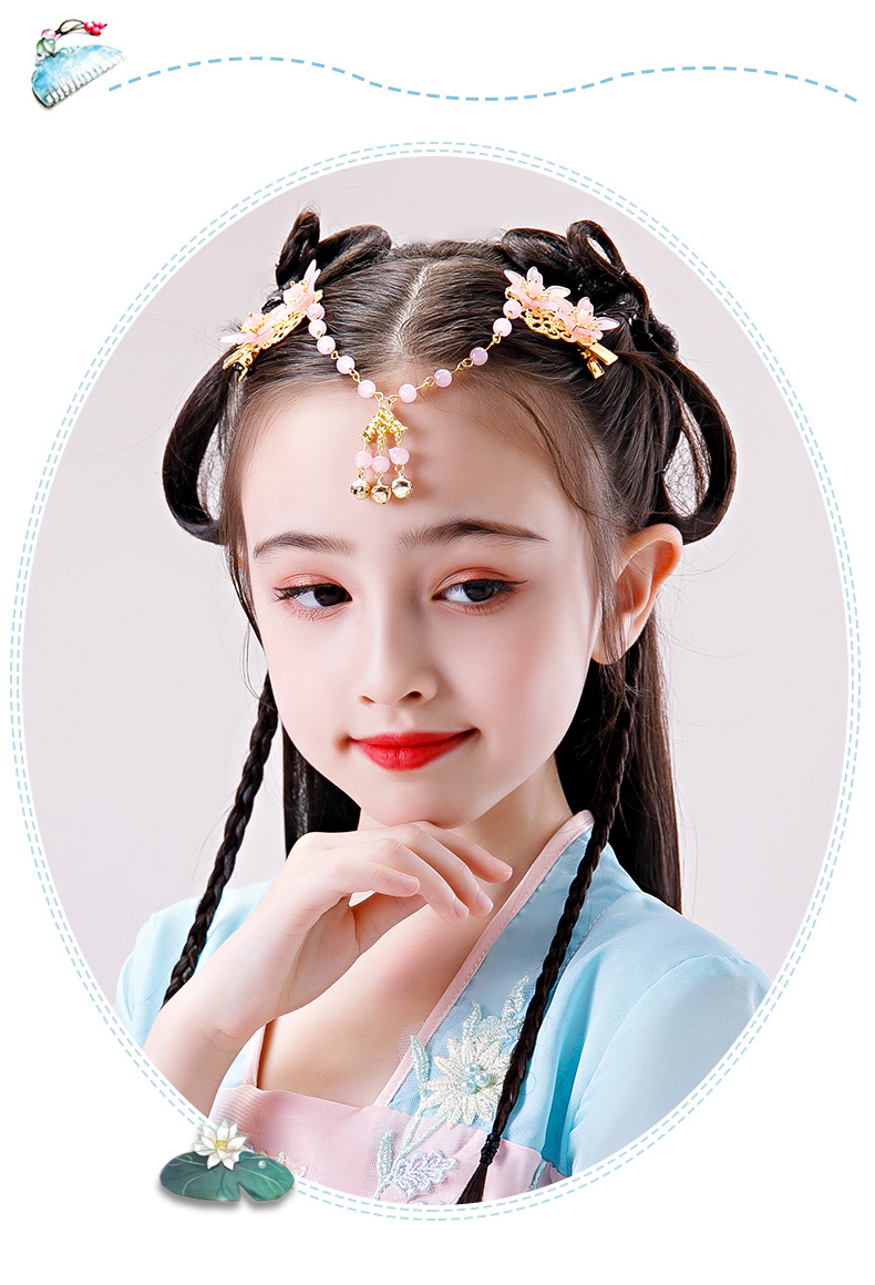 古风儿童发夹流苏步摇发饰女童头饰古装复古中式发夹汉服发饰
