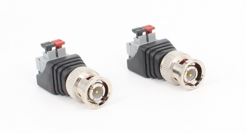 免焊接bnc接头q9视频监控插头按压式打螺丝bnc公转正负极接线端子