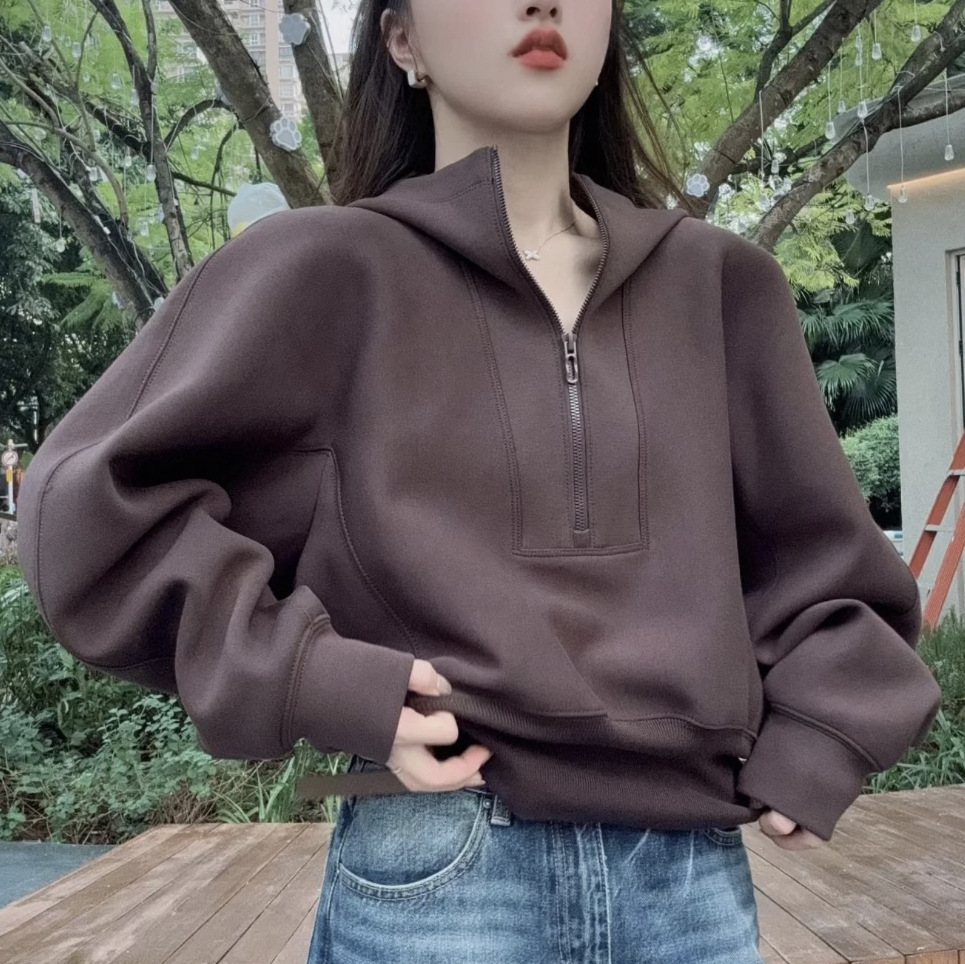 —————————J家半拉链空气层连帽卫衣sp1015a