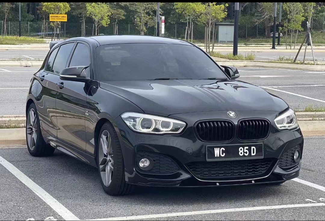 适用于15-18宝马1系f20 改装mp一体前唇前杠下防撞梁侧裙后唇尾翼