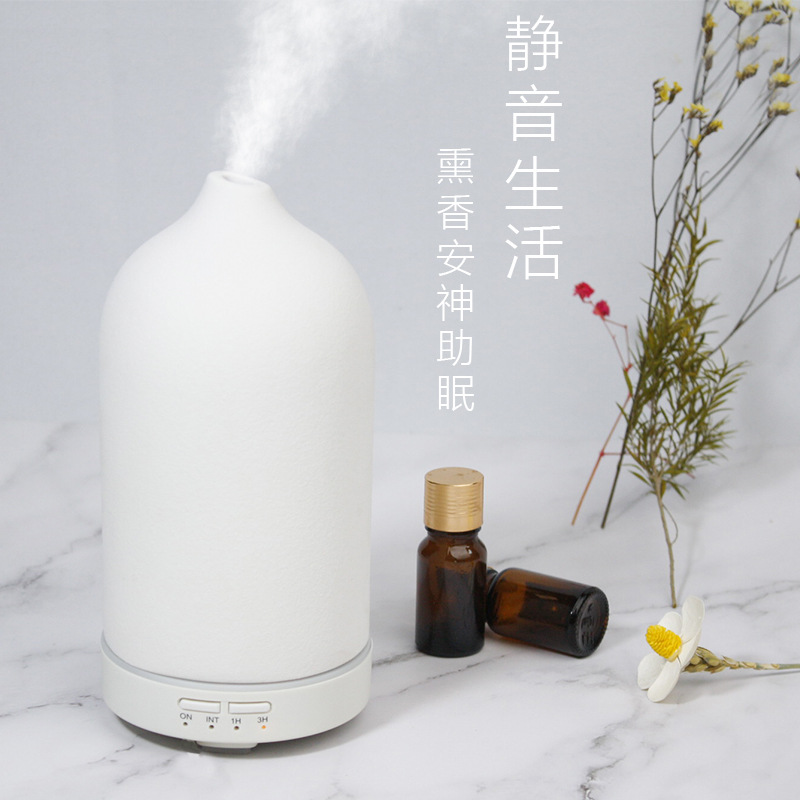 Aroma Diffuser Essential Oil Diffuser Timing Aerosol Dispenser Household Ultrasonic Aroma Diffuser Ceramic Humidifier