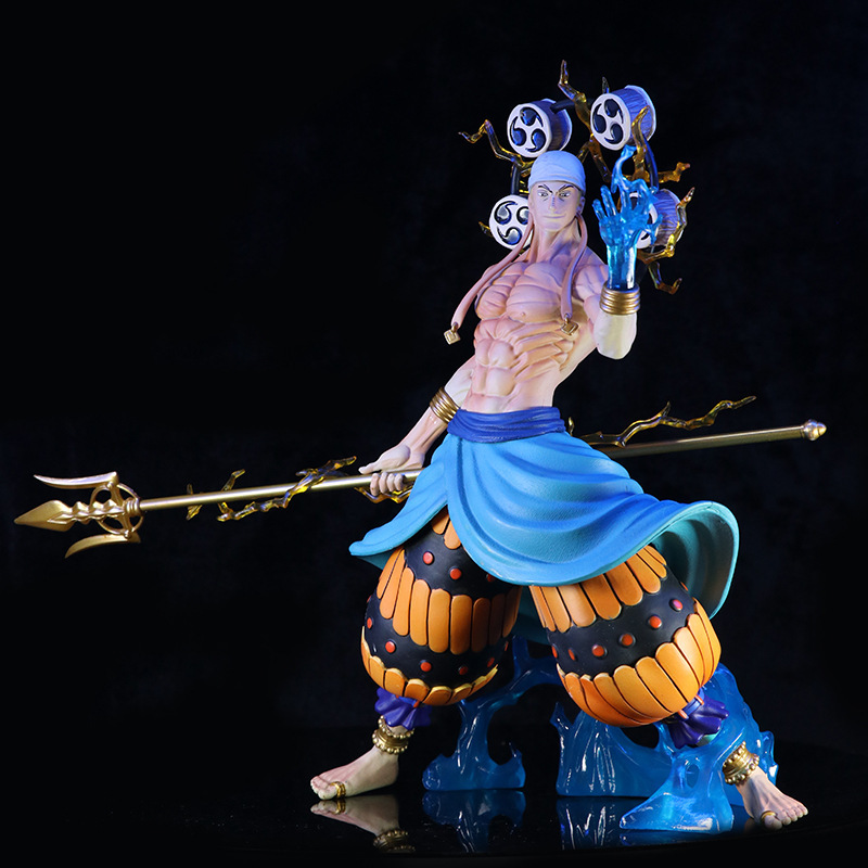 海贼gk 大号 雷神艾尼路 响雷果实 雕像场景 手办模型公仔动漫