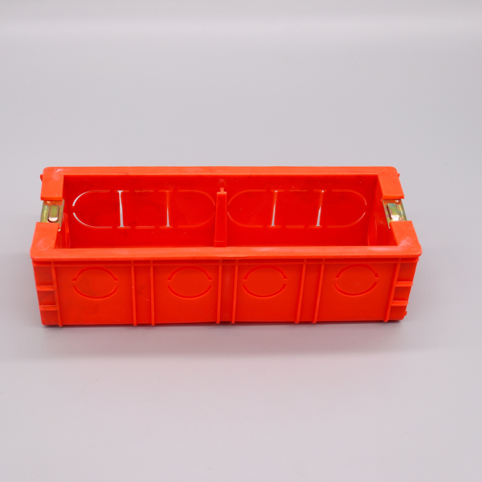 全新料红色阻燃118型墙壁开关插座pvc暗装底盒 118型线盒