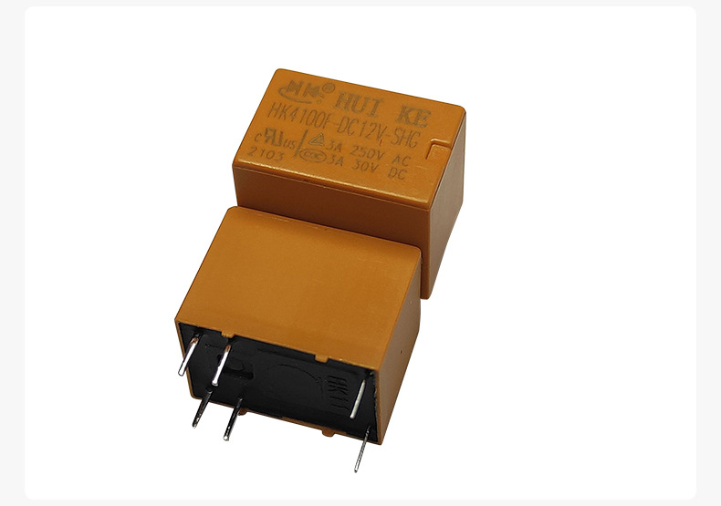 3v5v9v24v小型中间大功率继电器 hk4100f-dc12v-shg6脚信号继电器