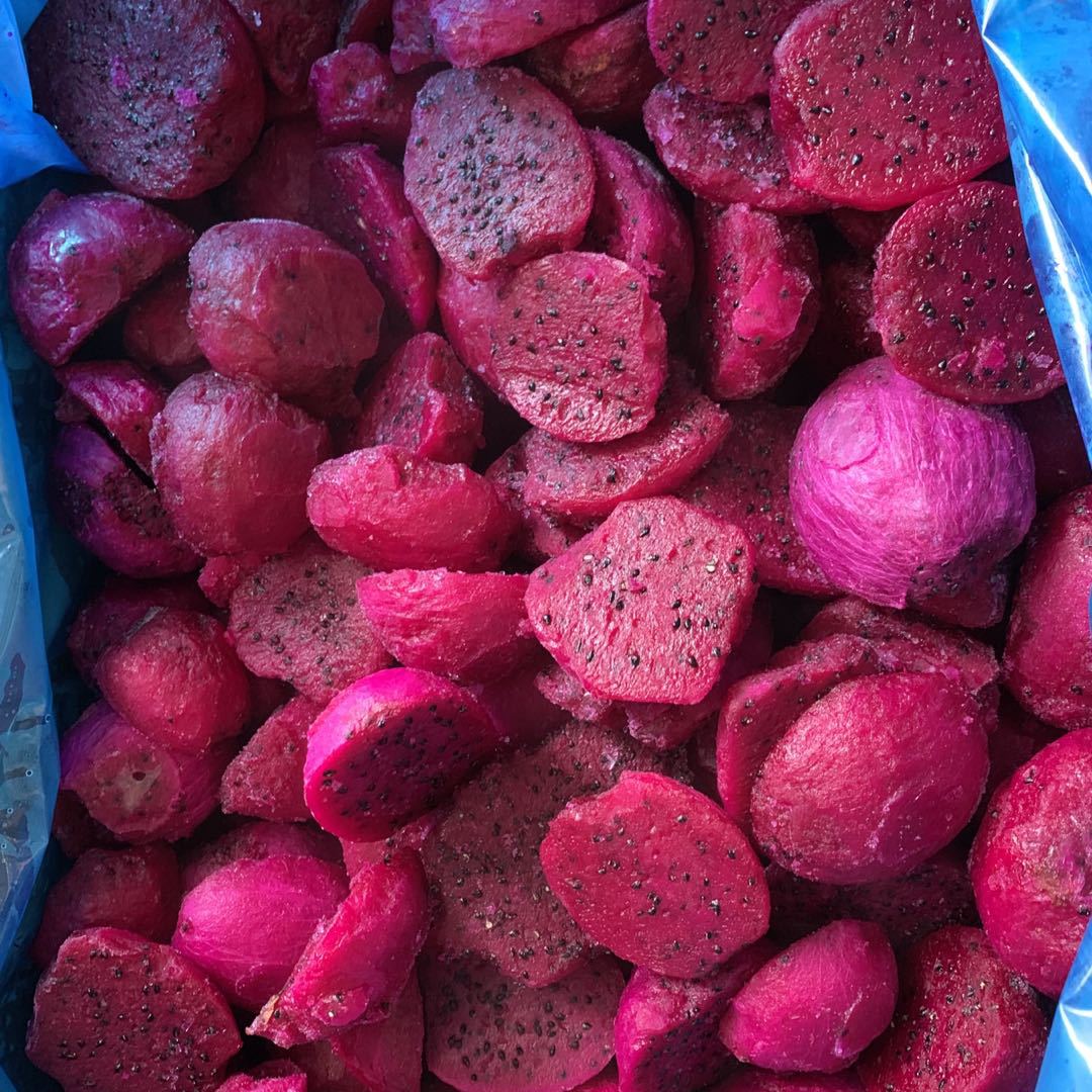 速冻红心火龙果块 冷冻红心火龙果块 冷冻果蔬 速冻果蔬