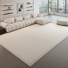 比利时圈绒客厅地毯极简轻奢家用卧室床边毯满铺简约风沙发地毯